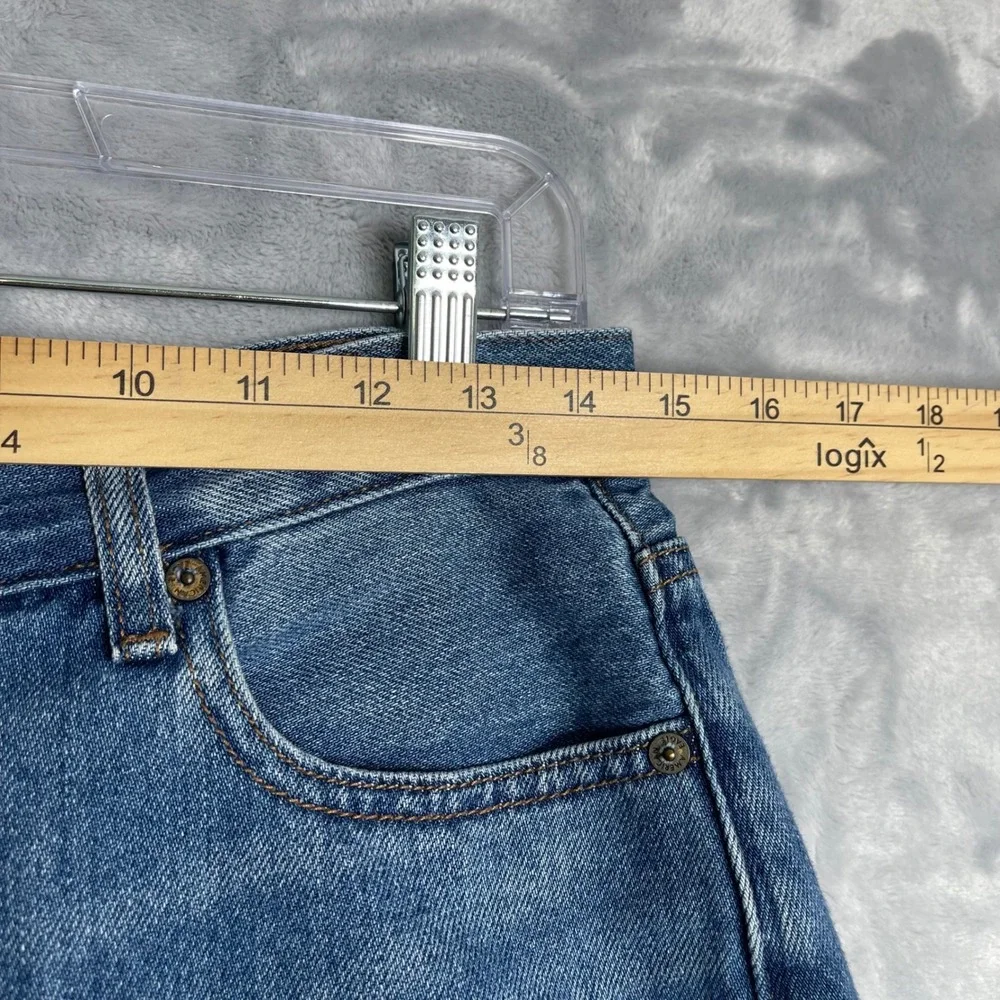 American Eagle Mom Shorts Womens 6 Blue‎ Denim 100% Cotton Cuffed Preppy Classic